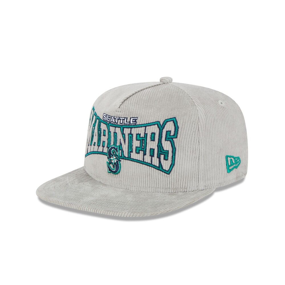 New Era Seattle Mariners Gray Cord Golfer Hat - One Size
